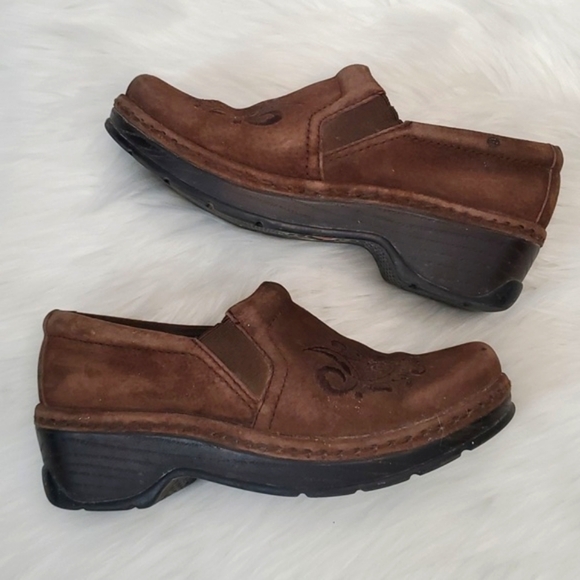 KLOGS MISSION MOCHA MOLE EMBROIDERED LEATHER SUEDE SHOES WOMENS SIZE 7M - Picture 12 of 17